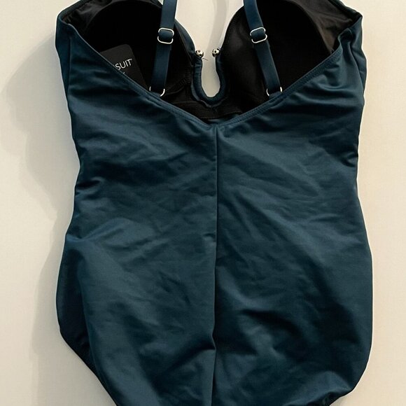 NWT Miraclesuit Miraclesuit Bling One Piece in Nova Green Size 10 - Picture 7 of 7